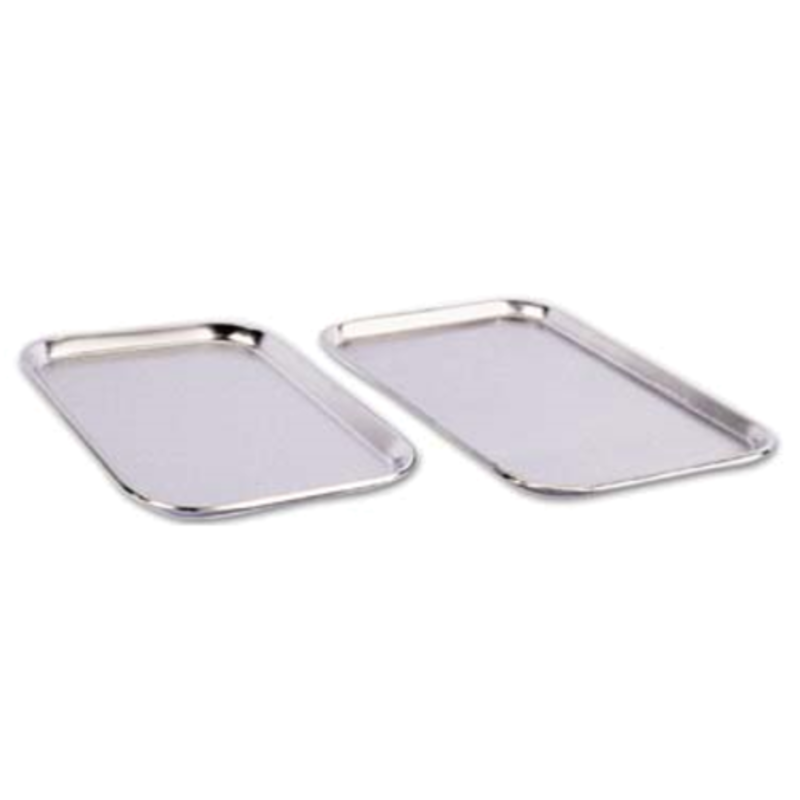 Stainless Steel Serving Tray 13-5/8, Two Oblong Trays Perfect For Catering And Buffet Presentations.