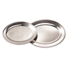 Stainless Steel Oval Platter Set Featuring Two Durable Platter Sizes For Meal Presentations