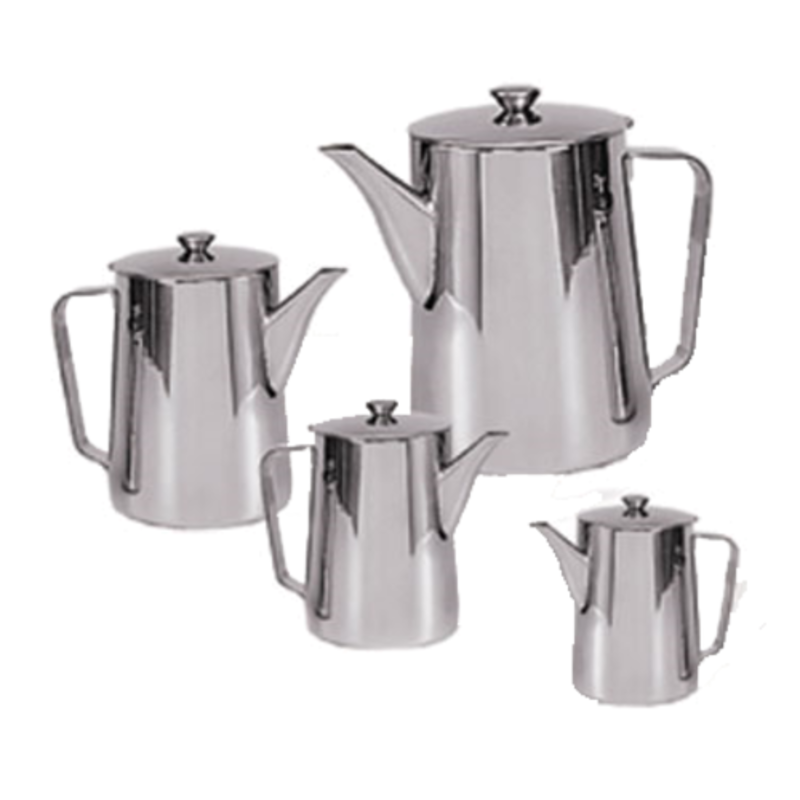 Holloware PGN-21 Stainless Steel Gooseneck Beverage Server Set Including Four Different Sizes.