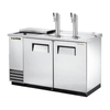 True Stainless Steel Two Tap Beer Dispenser With Oversized Refrigeration System For Cold Drafts