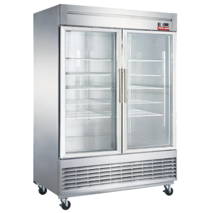 New Air NSGR-55-H 55.13 Inch Glass Door Reach-In Refrigerator
