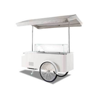 Carpigiani CARRETTINOCLASSICOWHITE 78.75" (6) Pan Gelato Dipping Cart