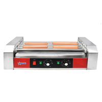 OMCAN 44690 5-Roller Electric Countertop Hot Dog Grill 17.9"L