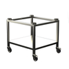 Mobile Combi Oven Stand Designed For Alto-Shaam Equipment With Sturdy Stainless Steel Frame And Rolling Casters.