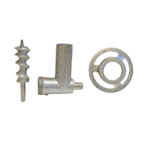 Alt Tag: OMCAN 10054 Grinder Head Attachment Replacement Parts Package Kit with worm, cylinder and ring for meat grinder head rebuild