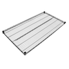Heavy Duty Commercial Wire Shelving Unit Top View, Durable Chrome-Plated Steel Design for Organization