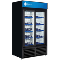 QBD CD40-HC BLACK 48-Inch Glass Sliding Door Merchandiser Refrigerator