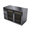 Fagor Back Bar Cooler With Glass Doors Showcasing Beer Bottles And Stainless Steel Finish