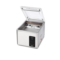 Atomovac KAZE16XLD Countertop Vacuum Packaging Machine With Clear Lid And Control Panel