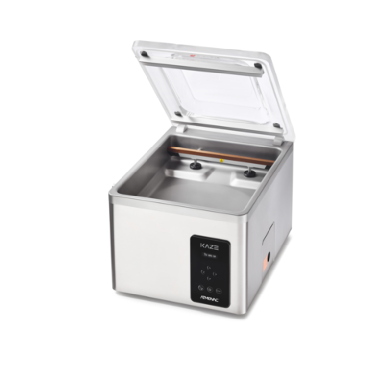 Atomovac KAZE16XLD Countertop Vacuum Packaging Machine With Clear Lid And Control Panel