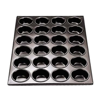 AM/NS-24 Non-Stick Aluminum 20.5" x 14" Muffin Pan 24-Cup