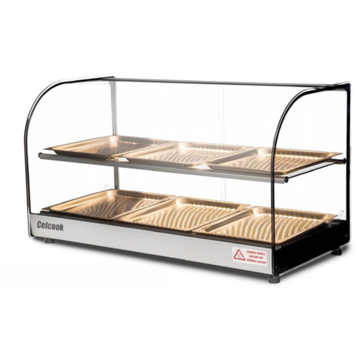 Celcook CHD-33CLIO 33" Heated Countertop Display Case 6 Trays