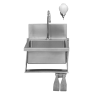 Winholt WWHS1410SP 14" x 10" Wall Mounted Stainless Steel Hand Sink