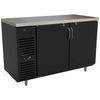 60 Inch Back Bar Refrigerator With Stainless Steel Top And Double Doors For Bar Efficiency