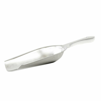 Omcan 80846 84 oz. Cast Aluminum Flat Bottom Utility Scoop one-piece cast aluminum flat-bottom bulk ingredient scoop