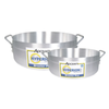 Hyperion H3-BR28 28 Qt. Aluminum Commercial Brazier Pot And Smaller Brazier Pot Set