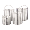 Four Sizes Of 12 Quart Aluminum Steamer Baskets With Perforations For Even Steam Circulation