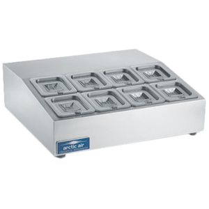 Arctic Air ACP8SQ 27-1/2" Refrigerated Countertop Pan Rail Unit