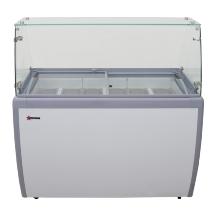 Omcan FR-CN-0009 50"W Gelato Dipping Display Case 9 Pan