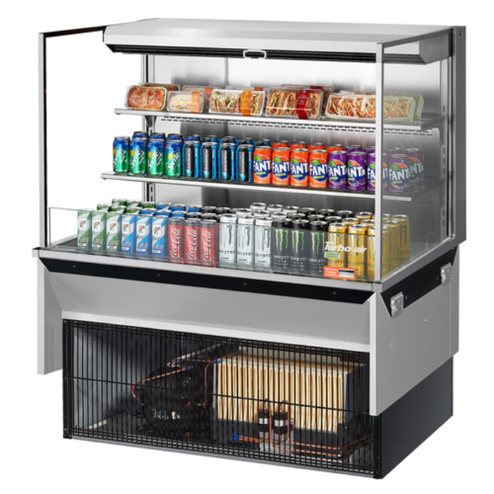 Turbo Air TOM-48L-UF-S-3SI-N 47-7/8"W Drop-In Refrigerated Open Display Case