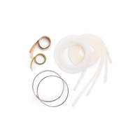 Commercial Dishwasher Glass Rack Accessories Including Various Tubes And Bands For Efficient Dishwashing.