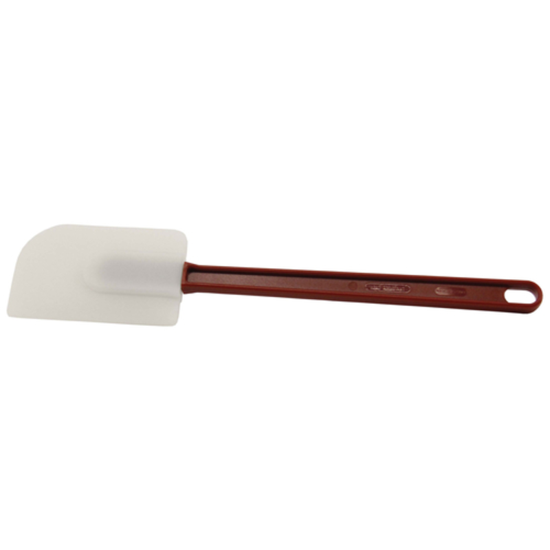 Alt Tag: Omcan 40572 High-Heat Plastic Scraper Spatula 14-Inch for Kitchens with nylon handle and high-heat plastic blade