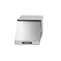 Couvercle roulant Omcan 81124 avec poignée pour bain-marie en acier inoxydable