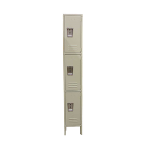 OMCAN 13128 Steel Painted Locker 3-Tier 12"W x 18"D