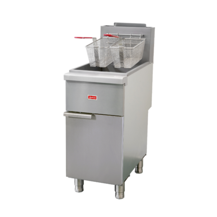 Friteuse à gaz sur pied au propane liquide OMCAN 48638 80 lb