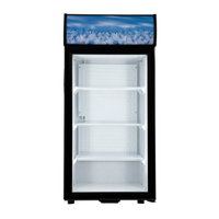 Black Diamond CDRF-1D/4 21.9" Countertop Glass Door Display Refrigerator