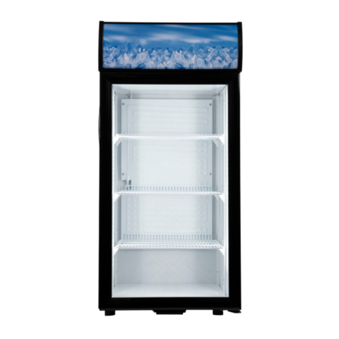Black Diamond CDRF-1D/4 21.9" Countertop Glass Door Display Refrigerator
