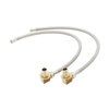 Commercial Faucet Inlet Kit With 1/2" NPT 24" Flex Hoses For Secure Water Supply Connection