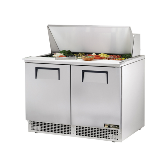 Table de préparation pour sandwichs True Food Service Mega Top à deux portes de 48 pouces