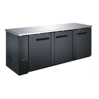 EFI Sales CBBDR3-90CC 90.4-Inch Refrigerated Back Bar Cabinet