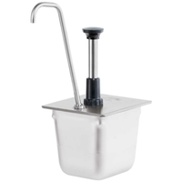 Server 83433 CP-1/6 Tall 2.7 Qt. Condiment Syrup Pump