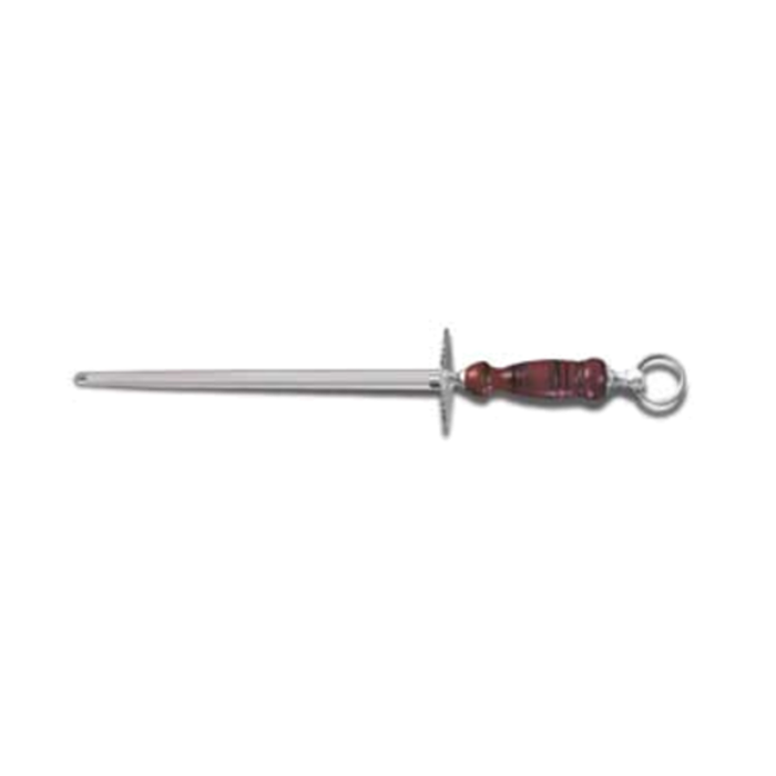Victorinox 7.8991.24 12" Fine Cut Round Wood Handle Sharpening Steel
