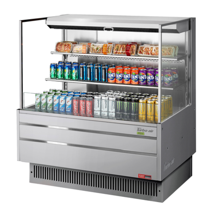 Turbo Air TOM-48L-UF-S-3S-N 46.75" Horizontal Open Display Merchandiser