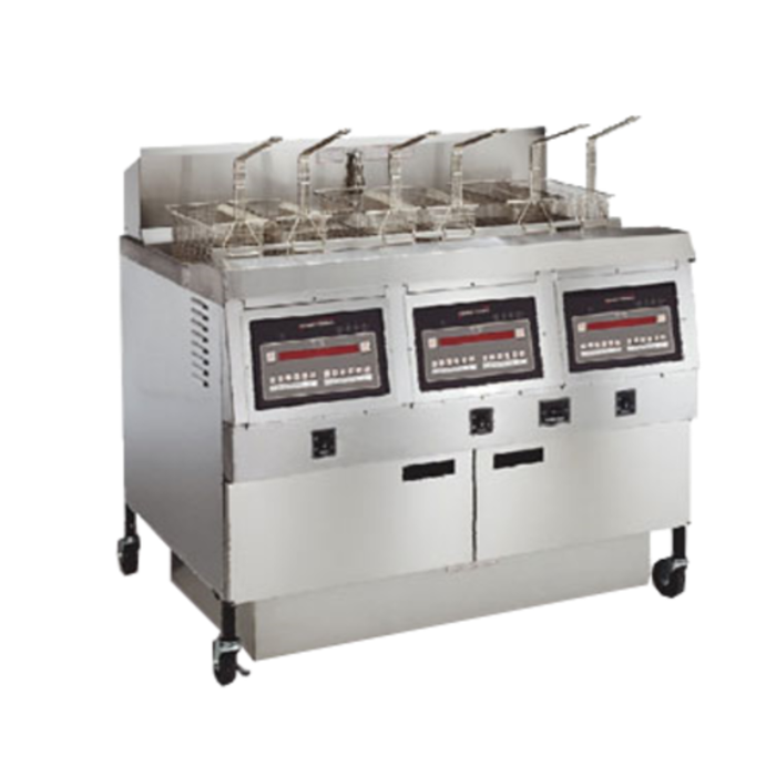 Henny Penny OFG-323 49.38" Gas Open Fryer 3-Well 65 lb