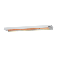 Nemco 6155-60-SL-208 60" Infrared Single Strip Heat Lamp With Lights
