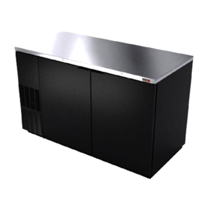 Fagor FBB-59-N 59.5" Refrigerated Back Bar Cooler With Solid Doors And Stainless Steel Top