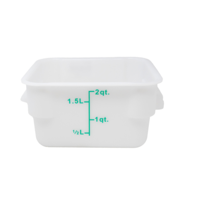 Omcan 80239 2 Quart Square Polypropylene Food Storage Container