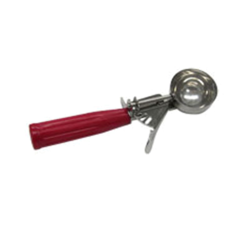 Size 24 Ice Cream Disher With Red Handle For Portioning Ice Cream And Gelato