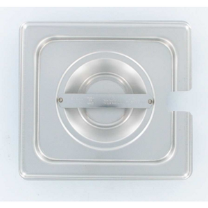 Server 90094 1/6-Size Stainless Steel Notched Steam Table Pan Cover
