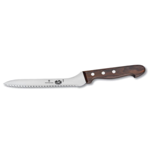 Victorinox 7.6058.15 Couteau à pain coudé 19 cm, manche en bois