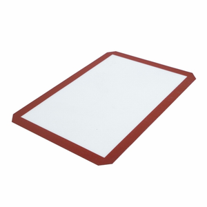Omcan 43491 16.5" x 11.75" Half-Size Non-Stick Silicone Baking Mat