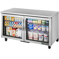 True TUC-60G-HC~FGD01 60.38-Inch Glass Door Undercounter Refrigerator