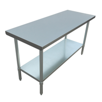 Admiral Craft WT-3060-E 60" x 30" Stainless Steel Top Commercial Work Table