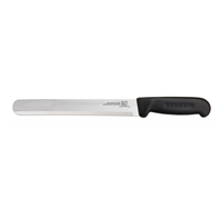 Alt Tag: Omcan 12573 14-Inch Straight Blade Professional Slicing Knife with long straight stainless steel blade and black handle