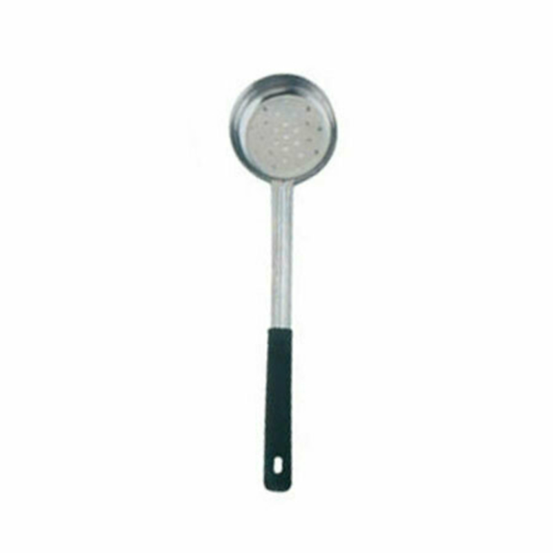 Alt Tag: Omcan 80785 Durable 3.0 oz Yellow Handle Portion Control Serving Spoon slotted serving spoon for precise portioning in commercial kitchens