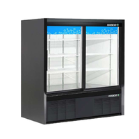 HABCO ESM14SL48HC Vitrine de présentation à deux sections et porte coulissante en verre de 120 cm de large